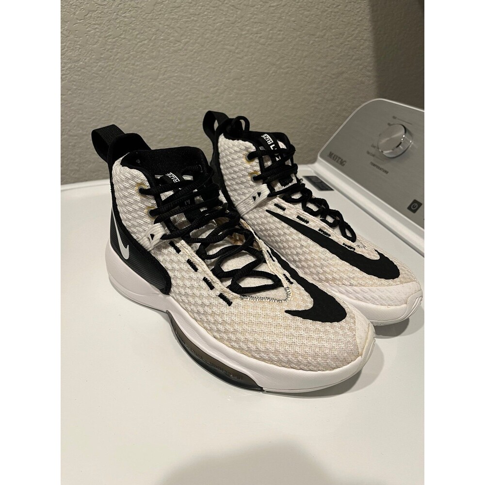 Nike Air Zoom Rize White Black High Top Basketball Shoes Men’s Size 6